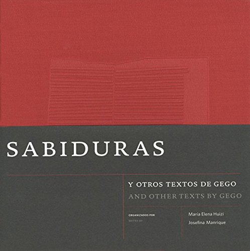 Beispielbild fr Sabiduras And Other Texts: Writing by Gego zum Verkauf von Books From California