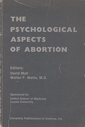 Beispielbild fr The Psychological Aspects of Abortion zum Verkauf von Better World Books