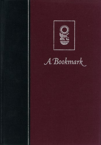 Stock image for A Bookmark: Texas A&M University Press (Volume 10) (Joe and Betty Moore Texas Art Series) for sale by Half Price Books Inc.