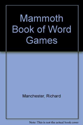 Beispielbild fr Mammoth Book of Word Games zum Verkauf von Wonder Book