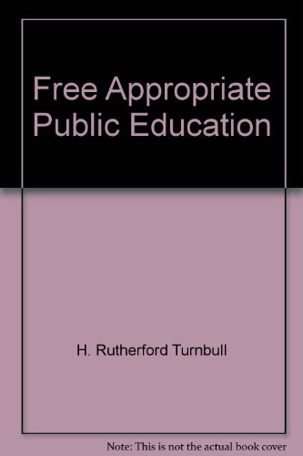 9780891081258: Title: Free Appropriate Public Education The Law and Chil