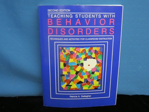 Stock image for Teaching Students with Behavior Disorders for sale by Half Price Books Inc.