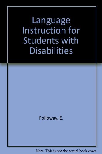 Stock image for Language Instruction for Students with Disabilities for sale by SecondSale