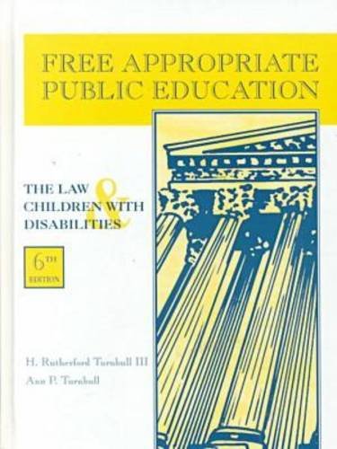 9780891082750: Free Apropriate Public Education: The Law and Children with Disabilities