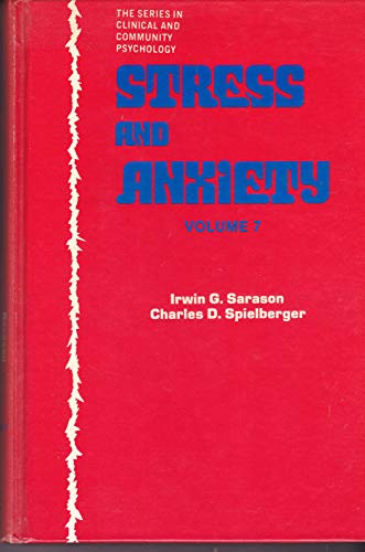 Beispielbild fr Stress and Anxiety. Volume 7 zum Verkauf von HJP VERSANDBUCHHANDLUNG