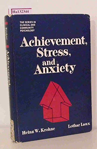 Beispielbild fr Achievement, Stress, and Anxiety zum Verkauf von HJP VERSANDBUCHHANDLUNG