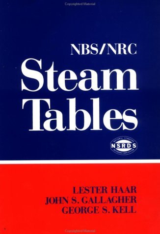 Stock image for NBS-NRC Steam Tables for sale by Better World Books