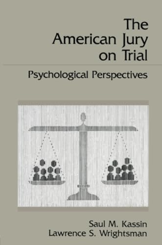 Beispielbild fr The American Jury on Trial : Psychological Perspectives zum Verkauf von Better World Books