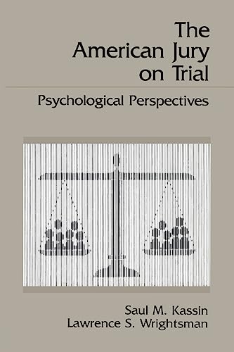 Imagen de archivo de The American Jury On Trial: Psychological Perspectives a la venta por ThriftBooks-Atlanta