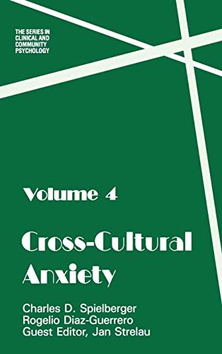 Beispielbild fr Cross Cultural Anxiety (Series in Clinical and Community Psychology) zum Verkauf von GuthrieBooks