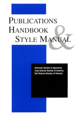 Beispielbild fr Publications Handbook and Style Manual: 1998 zum Verkauf von medimops