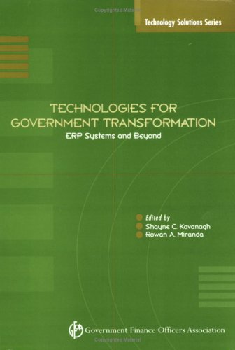 Imagen de archivo de Technologies for Government Transformation: ERP Systems and Beyond a la venta por ThriftBooks-Dallas