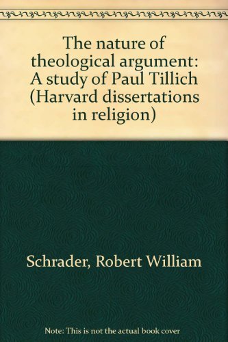 Stock image for The Nature of Theological Argument for sale by Better World Books