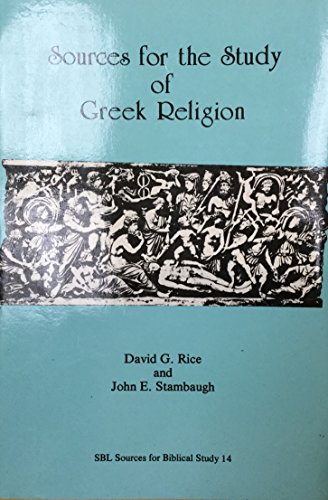 Beispielbild fr Sources for the study of Greek religion (Sources for Biblical study) zum Verkauf von SecondSale