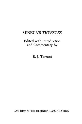 9780891308713: Seneca's Thyestes (Society for Classical Studies Textbooks)