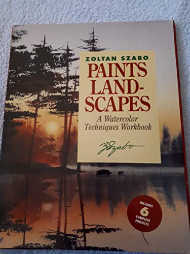 Stock image for Zoltan Szabo Paints Landscapes: A Watercolor Techniques Workbook for sale by HPB Inc.