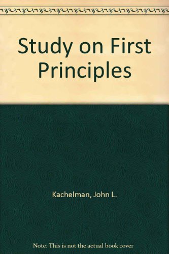 9780891373407: Study on First Principles