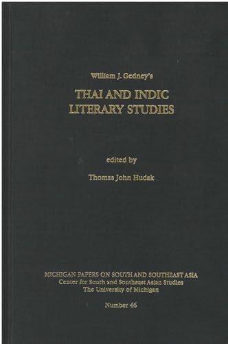 9780891480808: Thai and Indic Literary Studies (Volume 46) (Michigan Papers On South And Southeast Asia)