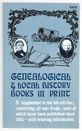 Stock image for Genealogical and Local History Books in Print. Volume 1. Fourth (4th) Edition. for sale by Eryops Books