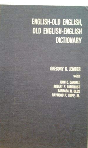 9780891580065: English-old English, Old English-english Dictionary