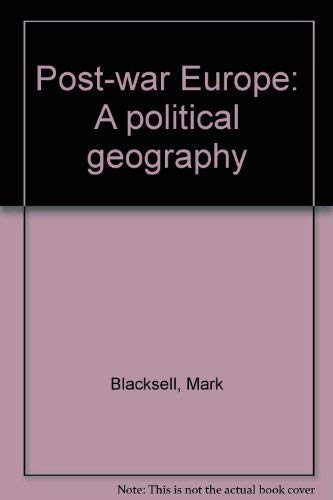 9780891588221: Post-war Europe: A political geography