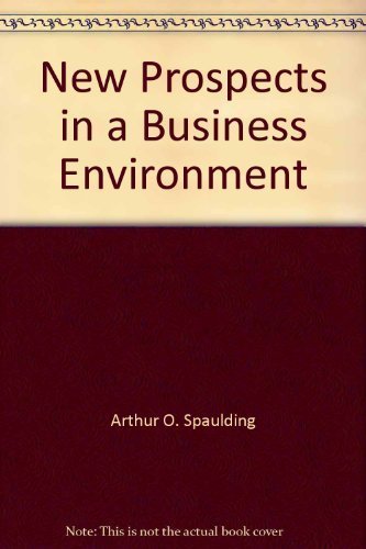 9780891811718: New Prospects in a Business Environment (Education Course Note Series - American Association of Petro)