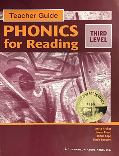 Stock image for PHONICS for READING - THIRD LEVEL - Teachers Guide by ARCHER (2009-05-03) for sale by Goodwill of Colorado