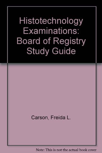 9780891893752: Histotechnology Examinations: Board of Registry Study Guide