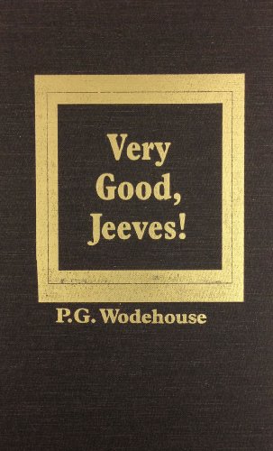 9780891902959: Very Good, Jeeves