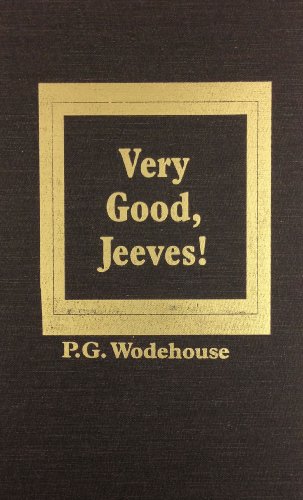 Stock image for Very Good, Jeeves for sale by Better World Books