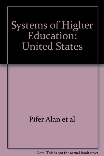 Stock image for Systems of Higher Education: United States for sale by Webbooks, Wigtown