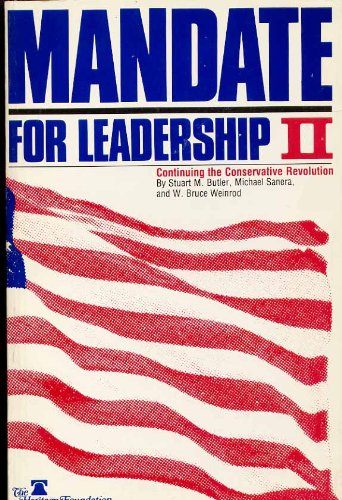 9780891950363: Mandate for Leadership II: Continuing the Conservative Revolution