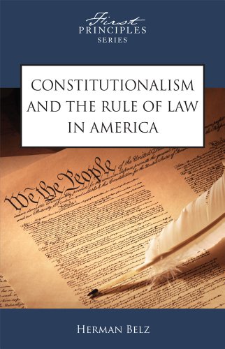 Beispielbild fr Constitutionalism And The Rule Of Law In America zum Verkauf von Wonder Book