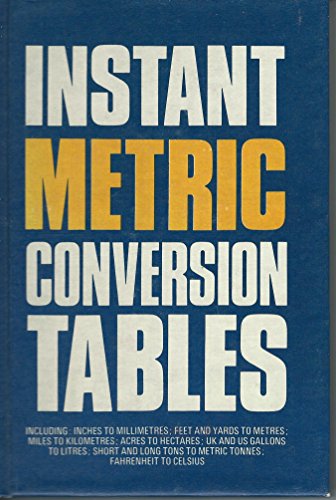 Beispielbild für Instant Metric Conversion Tables zum Verkauf von ThriftBooks-Dallas