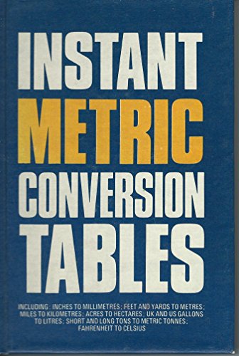 9780891960010: Instant Metric Conversion Tables