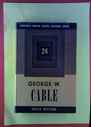 Stock image for George W. Cable for sale by Redux Books