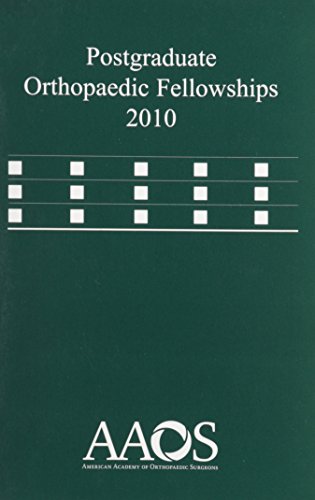 Stock image for Postgraduate Orthopaedic Fellowship 2010. for sale by J. HOOD, BOOKSELLERS,    ABAA/ILAB