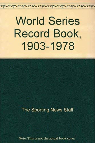 Imagen de archivo de Official World Series Records From 1903 To 1967 a la venta por Willis Monie-Books, ABAA