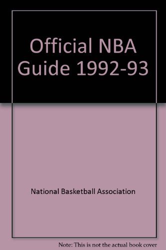 Imagen de archivo de Official NBA Guide, 1992-93 a la venta por Powell's Bookstores Chicago, ABAA