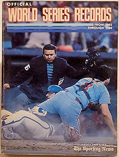 

Official World Series Records from 1903 to 1980