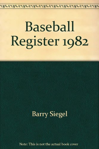 Beispielbild fr Official Baseball Register, 1982 edition. zum Verkauf von Bingo Used Books
