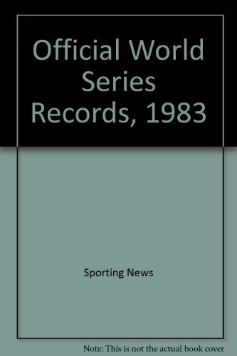 9780892041473: Official World Series Records, 1983