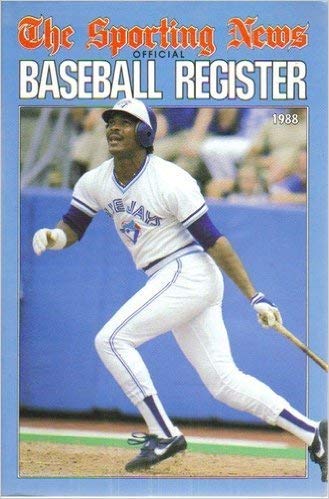 Stock image for The Sporting News Official Baseball Register 1988 for sale by The Curiosity Book Shop