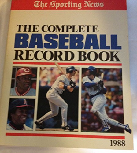 Beispielbild fr The Sporting News Complete Baseball Record Book, 1988 zum Verkauf von Robinson Street Books, IOBA