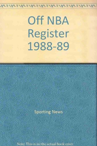 Beispielbild fr Off NBA Register 1988-89 zum Verkauf von Wonder Book