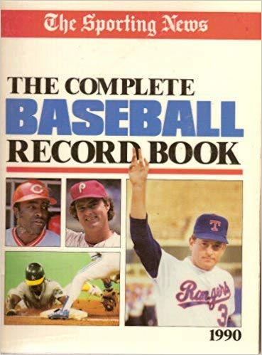Stock image for The Complete Baseball Record Book, 1990 for sale by Mike's Baseball Books