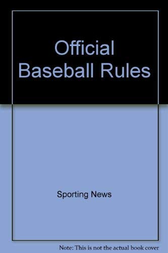 9780892043408: Official Baseball Rules