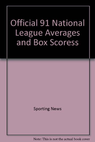 9780892044245: National League Averages and Box Scores Book, 1991
