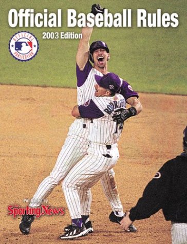 Official Baseball Rules 2003 (9780892047024) by Sporting News