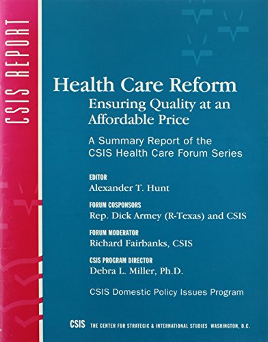 9780892063130: Health Care Reform: Ensuring Quality at an Affordable Price (CSIS Reports)